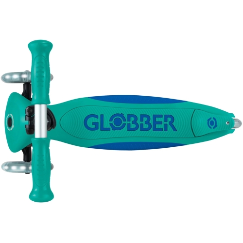 Самокат GLOBBER серии ELITE LIGHTS, изумрудно-зеленый, колеса с подсветкой, 50кг, 3+ (409700) / Самокаты № 5