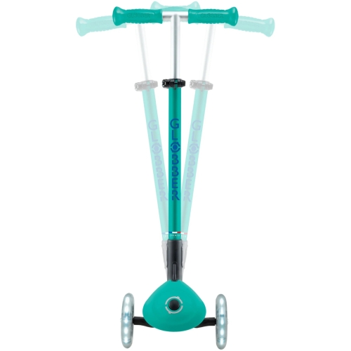 Самокат GLOBBER серии ELITE LIGHTS, изумрудно-зеленый, колеса с подсветкой, 50кг, 3+ (409700) / Самокаты № 9