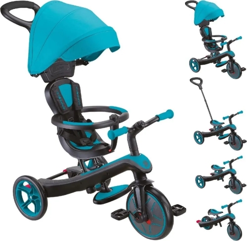 Велосипед детский GLOBBER серии EXPLORER TRIKE 4в1, бирюзовый, до 20кг, 3 колеса (411574) / Велосипеды № 10