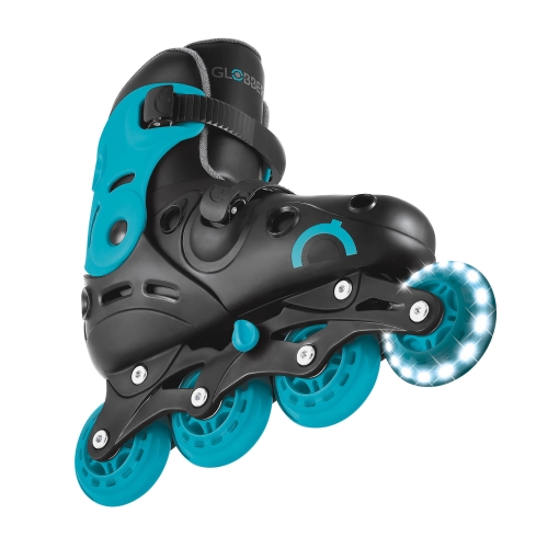 Роликовые коньки GLOBBER серии GO SKATES LIGHTS аква р.34-37, до 60кг, 5+ (412656) / Роликовые коньки № 4
