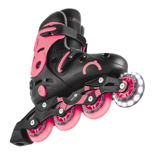 Роликовые коньки GLOBBER серии GO SKATES LIGHTS коралловые р.34-37, до 60кг, 5+ (412663) / Роликовые коньки № 4