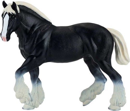 Animal figurine toy. Clydesdale Black Horse, Mojo (10839) / Playroom Kids Republic Animal figurine toy. Clydesdale Black Horse, Mojo (10839) / Playroom