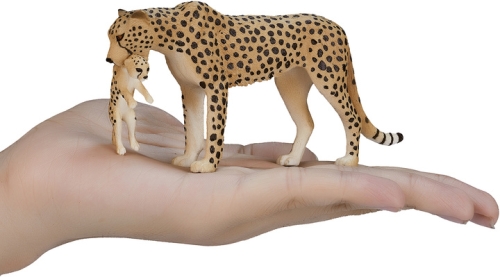 Animal figurine toy. Cheetah trap with cubs, Mojo (71670) / Playroom № 3 Kids Republic Animal figurine toy. Cheetah trap with cubs, Mojo (71670) / Playroom № 3