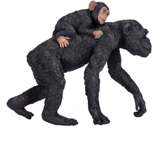 Игрушка фигурки животного. Шимпанзе с малышом, Mojo (72646) / Детская № 2