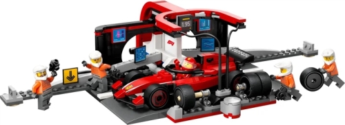 Конструктор Піт-стоп і піт-екіпаж F1® з болідом Ferrari, Lego (12496) / Іграшки № 3