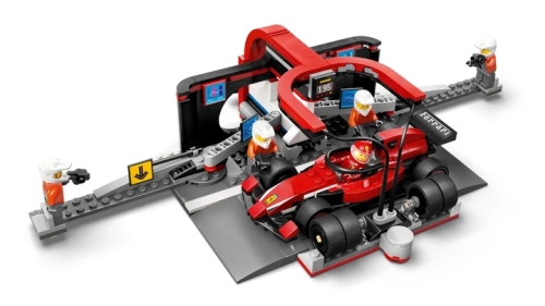 Конструктор Піт-стоп і піт-екіпаж F1® з болідом Ferrari, Lego (12496) / Іграшки № 4