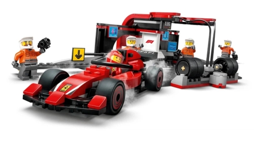Конструктор Піт-стоп і піт-екіпаж F1® з болідом Ferrari, Lego (12496) / Іграшки № 5