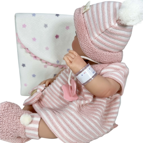 Reborn doll in pink clothes (girl), 37cm, Nines d`Onil (02459) / Dolls № 3 Kids Republic Reborn doll in pink clothes (girl), 37cm, Nines d`Onil (02459) / Dolls № 3