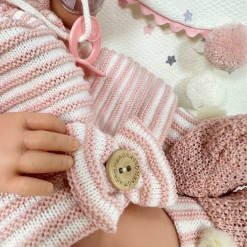 Reborn doll in pink clothes (girl), 37cm, Nines d`Onil (02459) / Dolls № 7 Kids Republic Reborn doll in pink clothes (girl), 37cm, Nines d`Onil (02459) / Dolls № 7