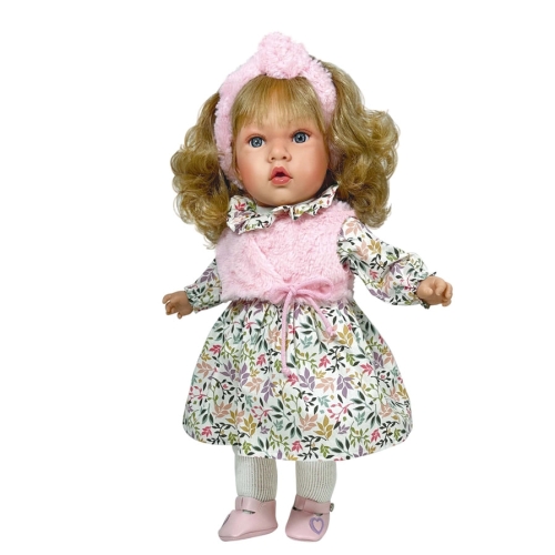 Кукла Сюзетт, серия Blossom, с розовой повязкой, 45см, Nines d`Onil (65201) / Куклы Kids Republic Кукла Сюзетт, серия Blossom, с розовой повязкой, 45см, Nines d`Onil (65201) / Куклы