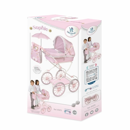 Doll stroller 45cm with bag and umbrella series Sophie, DeCuevas (81075) / Doll House Furniture № 7 Kids Republic Doll stroller 45cm with bag and umbrella series Sophie, DeCuevas (81075) / Doll House Furniture № 7