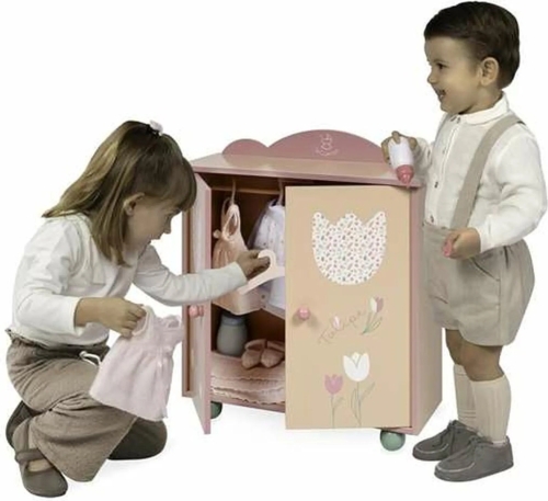 Wooden toy wardrobe Tulipe series, DeCuevas (55274) / Doll House Furniture № 2 Kids Republic Wooden toy wardrobe Tulipe series, DeCuevas (55274) / Doll House Furniture № 2