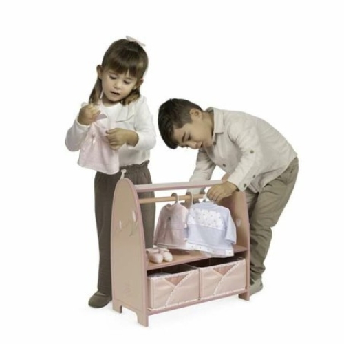 Wooden Montessori wardrobe for dolls Tulipe series, DeCuevas (55874) / Doll House Furniture № 3