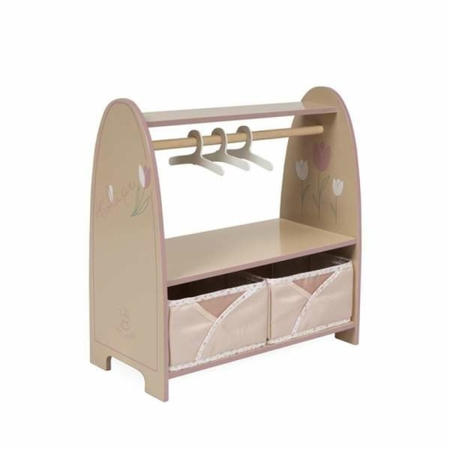 Wooden Montessori wardrobe for dolls Tulipe series, DeCuevas (55874) / Doll House Furniture