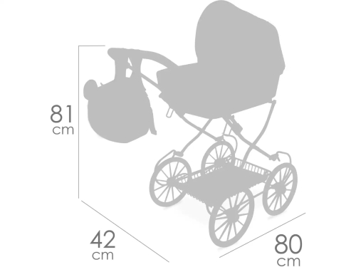 Doll stroller with backpack series Koala, DeCuevas (80079) / Doll House Furniture № 4