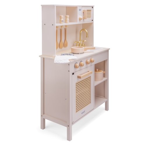 Міні-кухня - ротанг рожева, New Classic Toys (11046) / Ігрові набори № 5