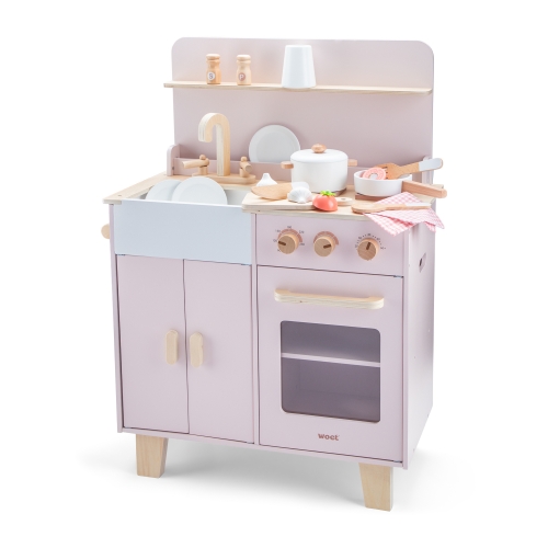 Mini-kitchen pink, New Classic Toys (11081) / Play Sets № 4 Kids Republic Mini-kitchen pink, New Classic Toys (11081) / Play Sets № 4