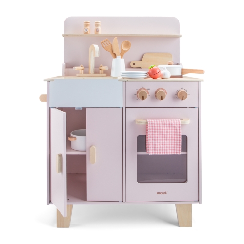 Mini-kitchen pink, New Classic Toys (11081) / Play Sets № 5 Kids Republic Mini-kitchen pink, New Classic Toys (11081) / Play Sets № 5