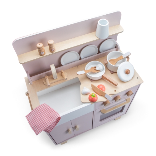 Mini-kitchen pink, New Classic Toys (11081) / Play Sets № 6 Kids Republic Mini-kitchen pink, New Classic Toys (11081) / Play Sets № 6