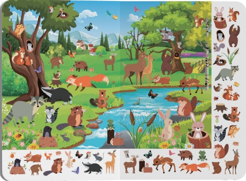 Книга Книга-картонка Великий віммельбух. Пори року, Кристал Бук (71180) / Іграшки № 4