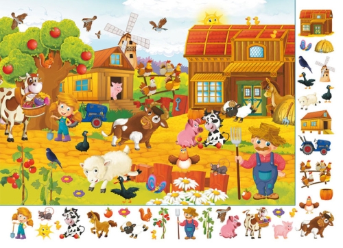 Книга Книга-картонка Великий виммельбух. Ферма (укр.), Кристал Бук (68157) / Іграшки № 3 Kids Republic Книга Книга-картонка Великий виммельбух. Ферма (укр.), Кристал Бук (68157) / Іграшки № 3