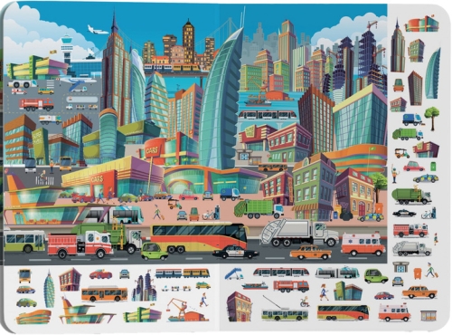 Книга Книга-картонка Великий виммельбух. Транспорт (укр.), Кристал Бук (68195) / Іграшки № 4