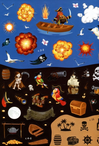 Книга Книжка з наліпками. Пірати, Кристал Бук (69772) / Іграшки № 4 Kids Republic Книга Книжка з наліпками. Пірати, Кристал Бук (69772) / Іграшки № 4