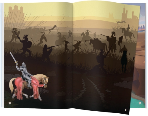 Книга Книжка з наліпками. Лицарі, Кристал Бук (69789) / Іграшки № 2