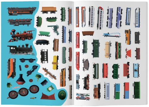 Книга Книжка з наліпками. Потяги, Кристал Бук (71633) / Іграшки № 6 Kids Republic Книга Книжка з наліпками. Потяги, Кристал Бук (71633) / Іграшки № 6