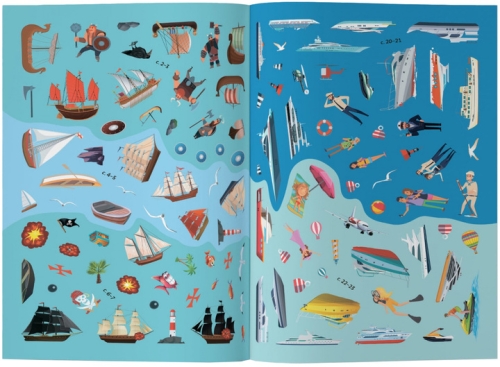 Книга Книга с наклейками. Корабли, Кристалл Бук (72463) / Игрушки № 2