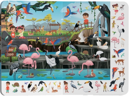 Book Cardboard book Big Vimmelbuch. Zoo, Crystal Buk (79981) / Toys № 2 Kids Republic Book Cardboard book Big Vimmelbuch. Zoo, Crystal Buk (79981) / Toys № 2