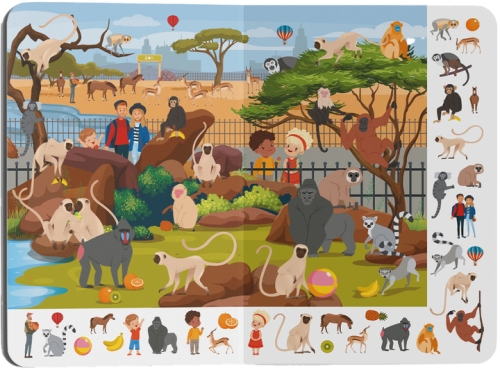 Book Cardboard book Big Vimmelbuch. Zoo, Crystal Buk (79981) / Toys № 3 Kids Republic Book Cardboard book Big Vimmelbuch. Zoo, Crystal Buk (79981) / Toys № 3