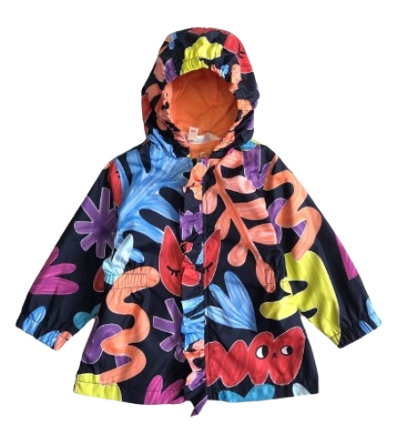 Raincoat for a girl, size 86-110 cm, Midimod Gold (M23132SIYAH) / Clothes for Kids