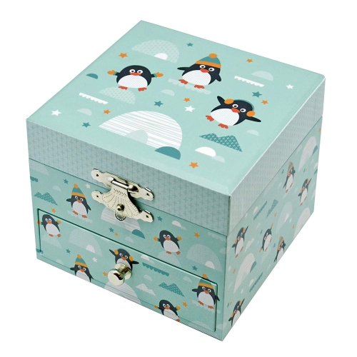 Trousselier® Cube Music Box Penguins