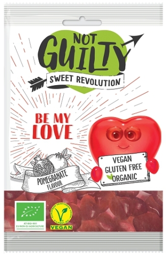 Органические фруктовые жевательные конфеты со вкусом граната 100г, Nature Innovation Sweet Revolution