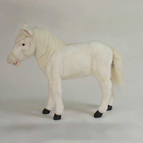 HANSA Plush Toy Dwarf horse (white), 55 cm. Height (5451)