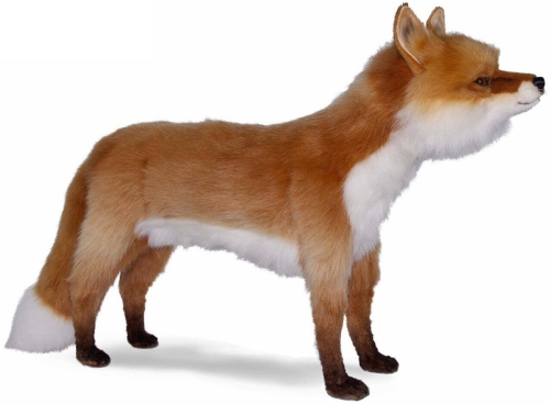 Fox 90cm Animal Seat Realistic Hansa Plush Toy (7517)