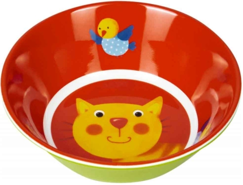 Меламиновая тарелка глубокая Котик, Spiegelburg™ / Детские тарелки Kids Republic Меламиновая тарелка глубокая Котик, Spiegelburg™ / Детские тарелки