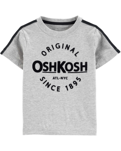 OshKosh Футболка дитяча з назвою бренду колір сірий 12M (72-76 см)
