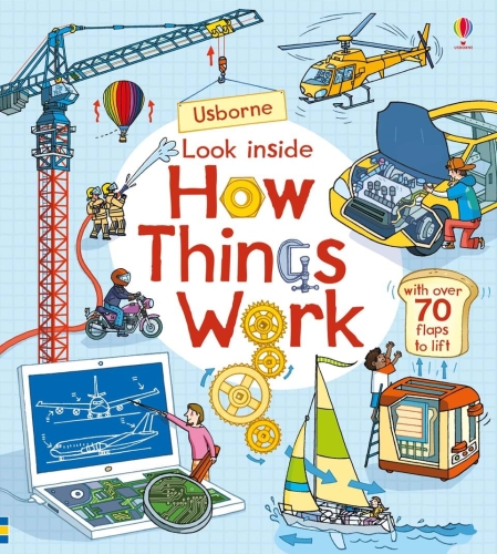 Детская книга Usborne — Загляните внутрь, как все работает, англ. язык (9781474936576)