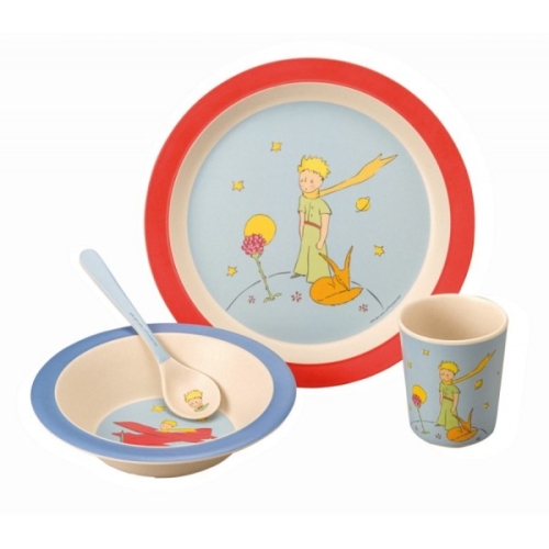 Petit Jour Paris™ Подарочный набор посуды из бамбуковых волокон Маленький принц, 4 предмета