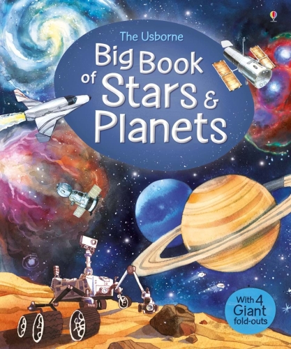 Детская книга Big Book of Stars and Planets, Usborne, английский 4+ лет 16 стр