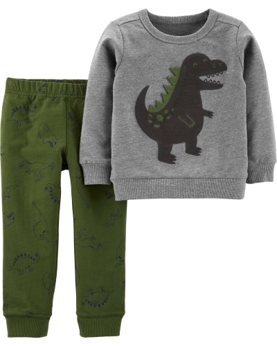 Carters Дитячий комплект пуловер та штани Динозавр 12M (72-76 см)