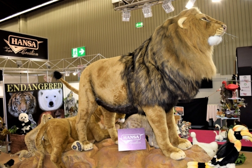 Animated Plush Toy HANSA Lion, 184cm (0845)