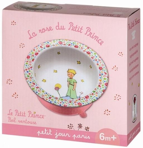 Petit Jour Paris™ Миска с фиксирующей присоской Маленький принц, розовый