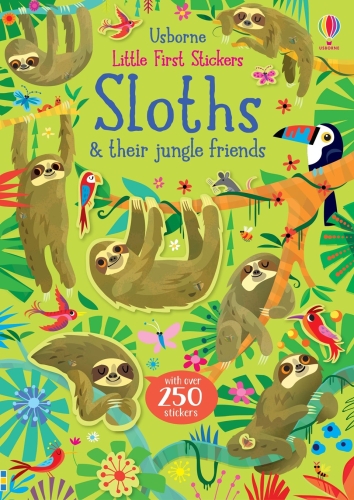 Usborne Книга с наклейками Маленькие ленивцы