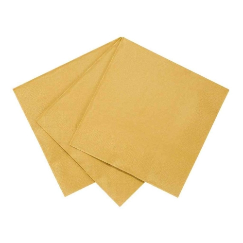 Napkins Talking Tables, disposable, golden, Luxe series