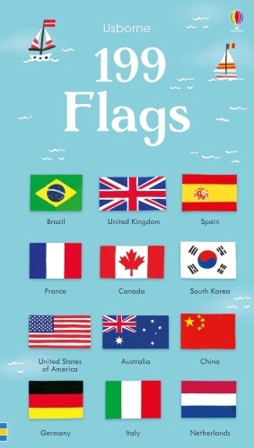 Usborne Обучающая книга для детей на англ. языке 199 флагов, Англия