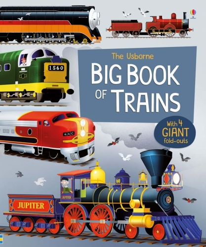 Детская книга Big Book of Trains, Usborne, английский 3+ лет 16 стр