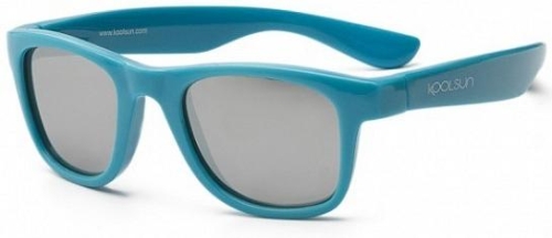 Koolsun® Детские солнцезащитные очки голубые серии Wave (Размер: 3+)